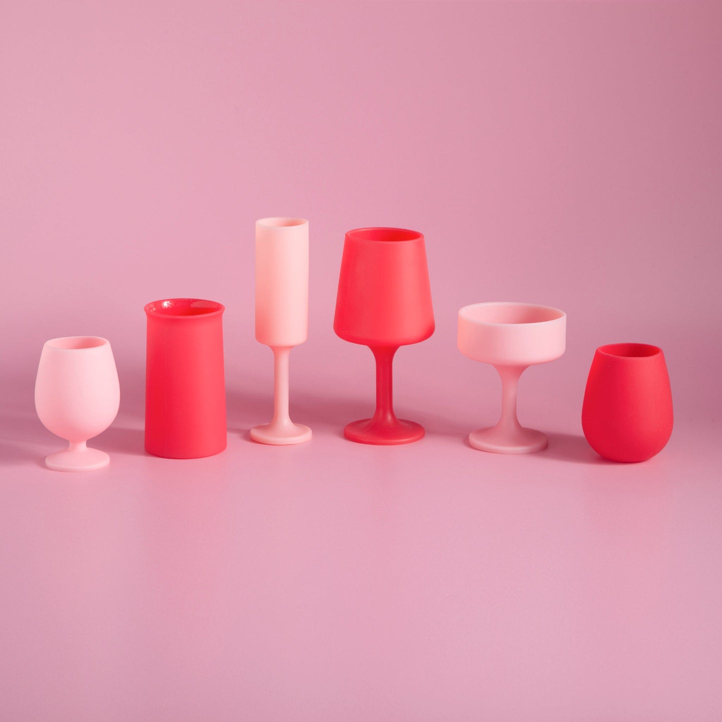 Cherry + Blush | Stemm |Silicone Unbreakable Wine Glasses