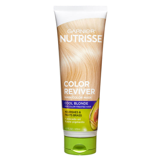 Garnier 5 Minute Nourishing Color Hair Mask, Cool Blonde, 4.2 Oz