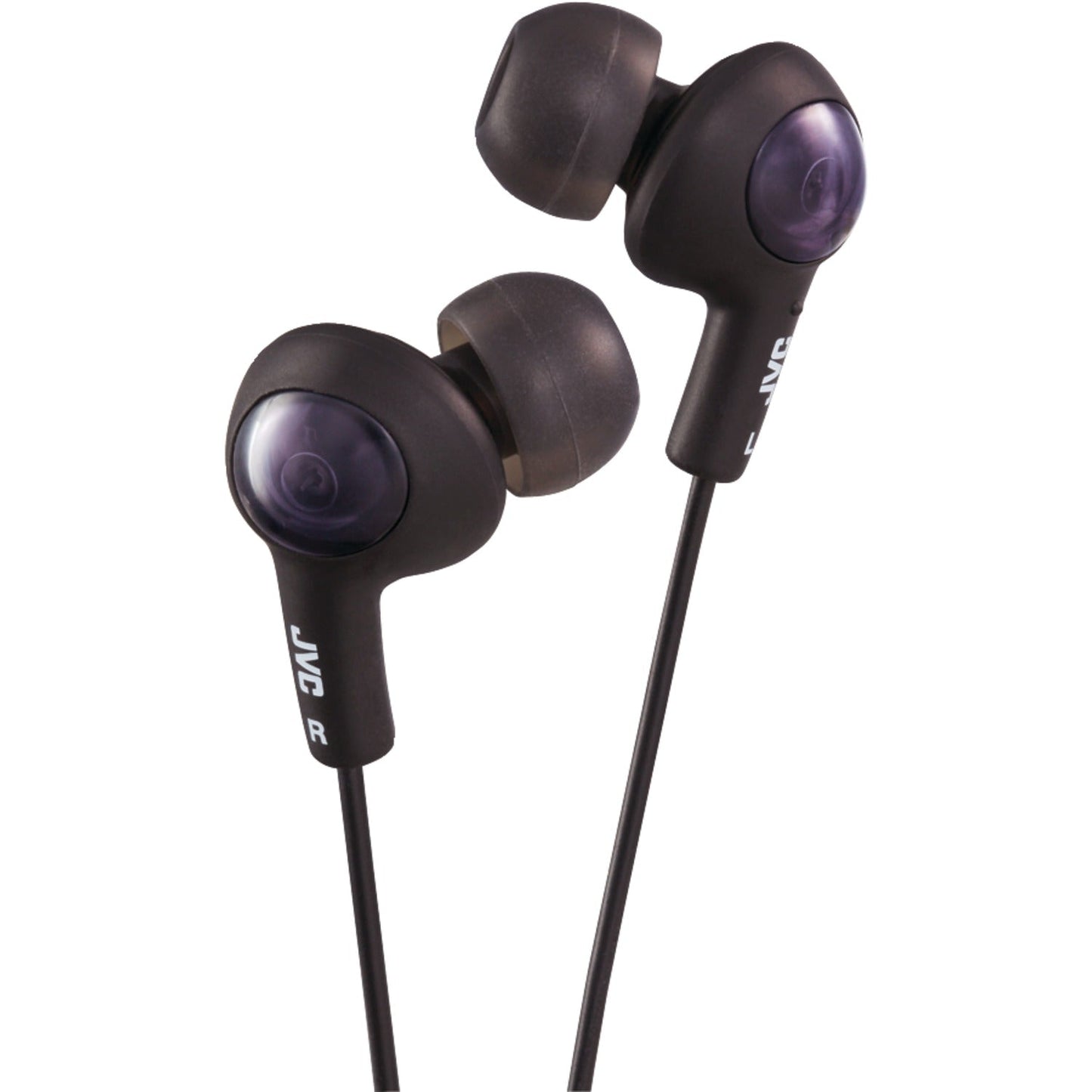 JVC HAFX5B Gumy Plus Inner Ear Earbuds Black