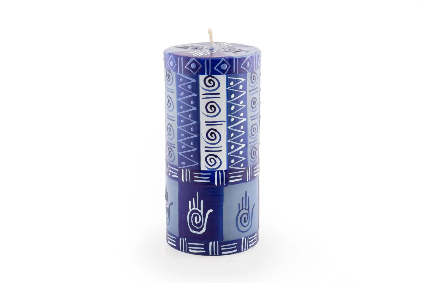 Hamsa Painted Candles