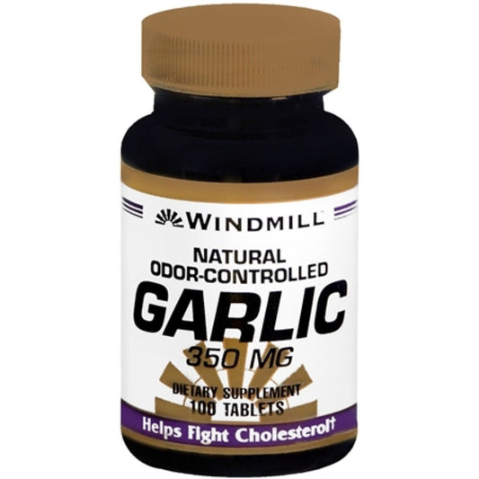 Windmill Natural Odor-Controlled Garlic 350 Mg Tablets