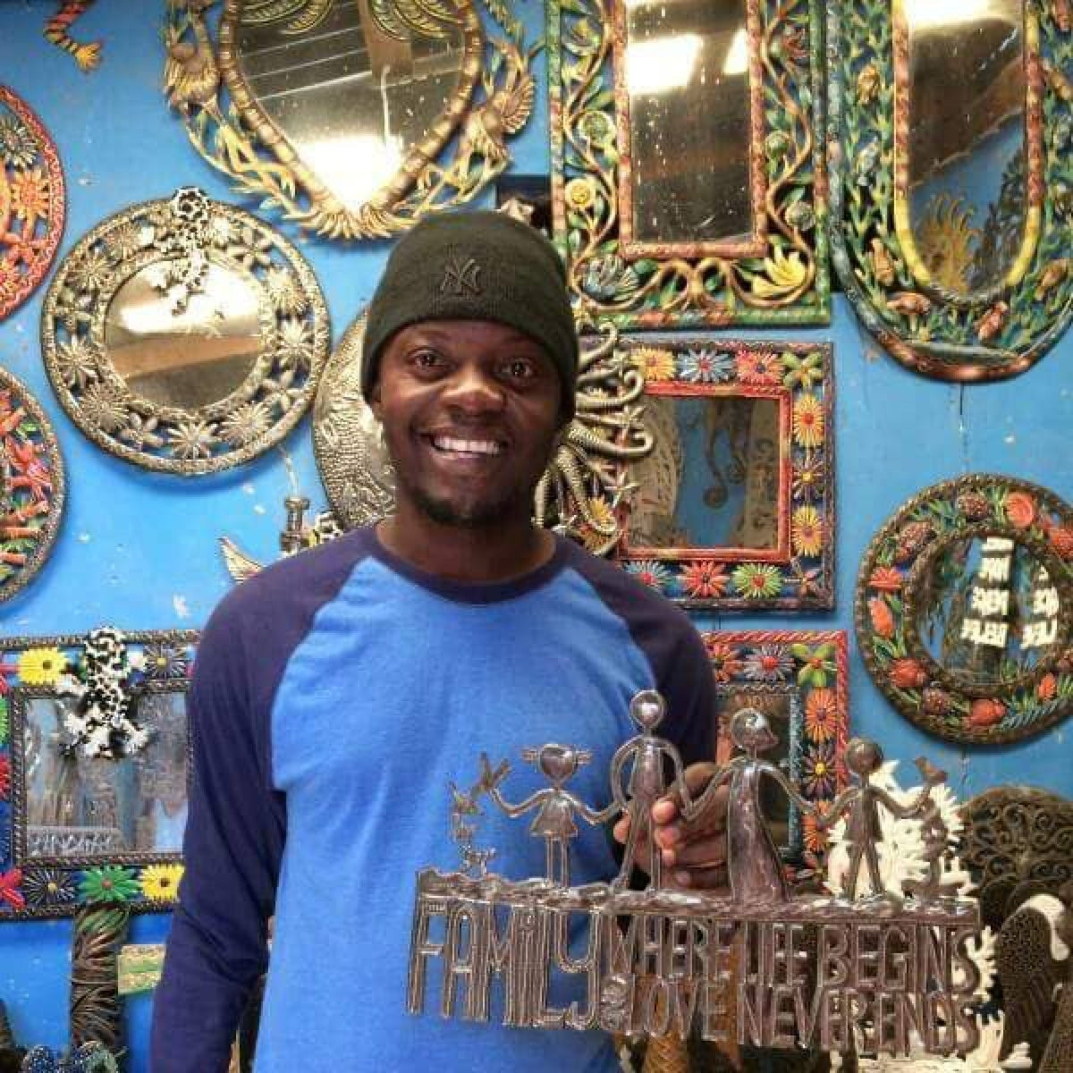 Peace Standing Metal Art
