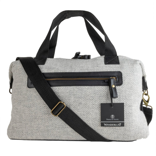 WANDERLUST Highland Tweeds Weekender Bag ~ Silver ~