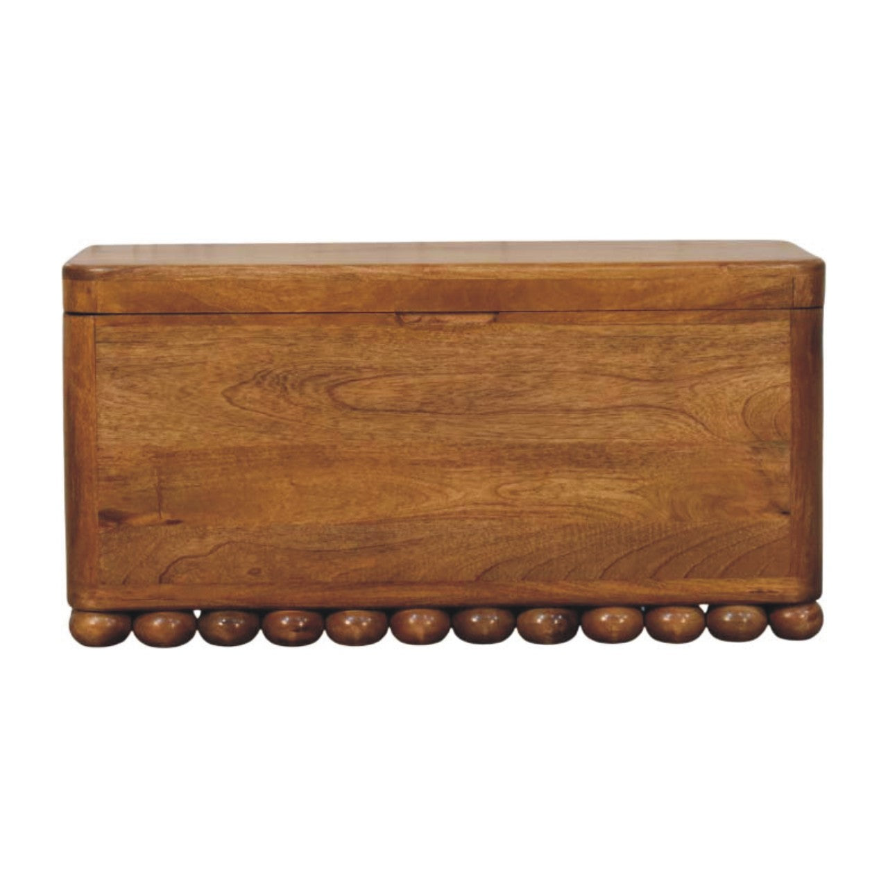 Solid Wood Bola Storage Trunk Bench