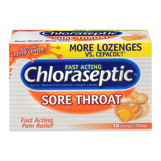 Chloraseptic Sore Throat Lozenges, Citrus Flavor