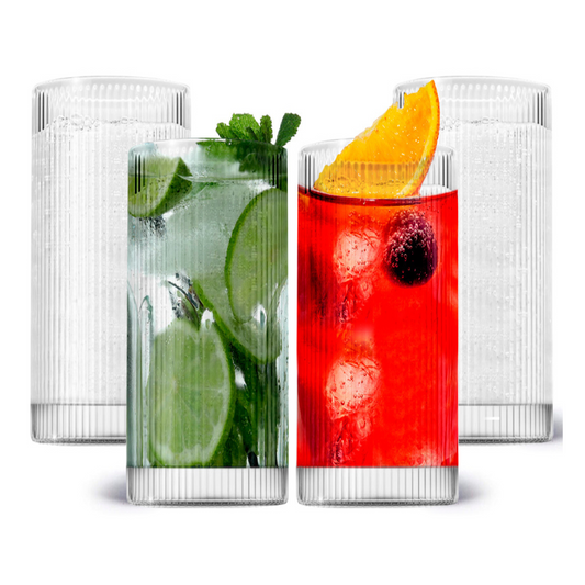 Vintage Straight Line Tumbler -  12oz