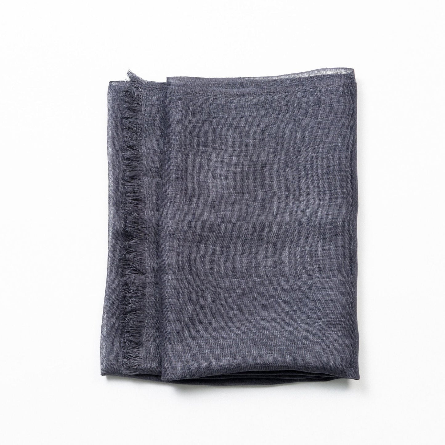 Resin Dark Brown  Hand Woven Soft Linen Silk Scarf