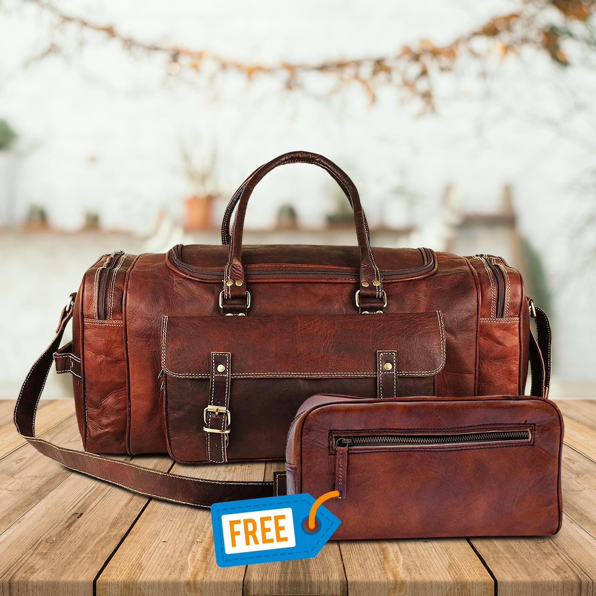 Traveler Weekender Duffle Bag + FREE Toiletry Bag - Osadia Concept Store