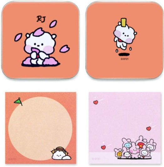 BT21 Minini Tin Case Memo Pad