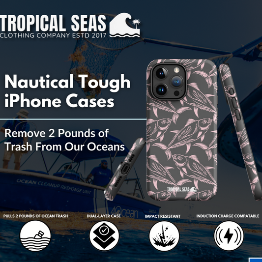 Nautical Pink Tuna Tough Case for iPhone®