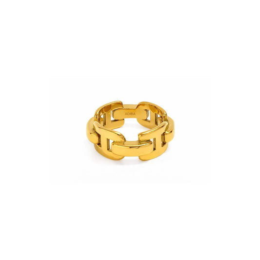 The Bond 18k Gold Plated stainless Steel Ring