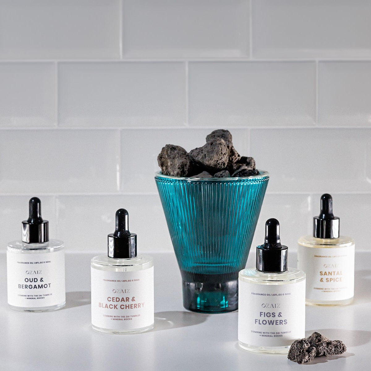 ZAI Lava Rock Diffuser - Oud & Bergamot