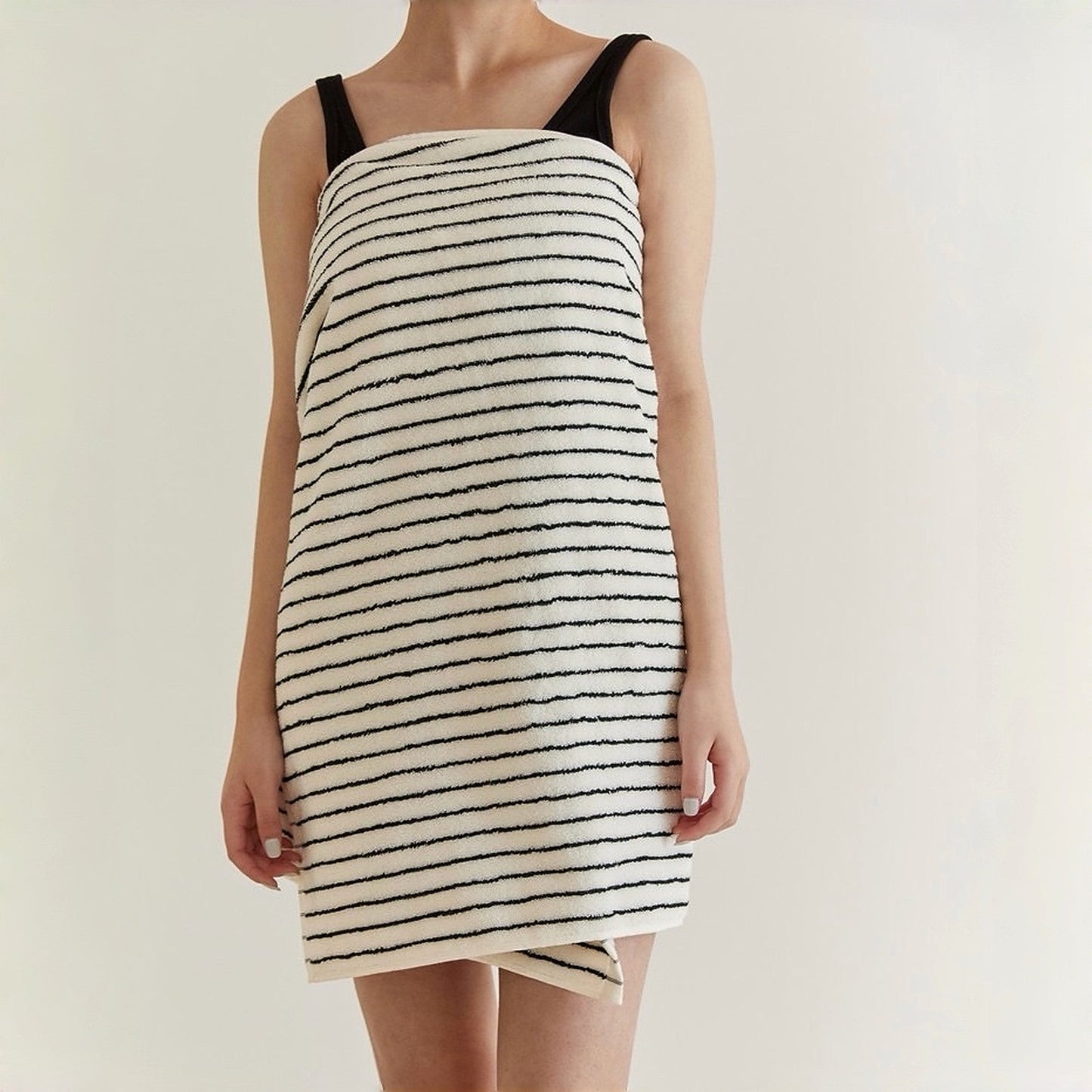 Scandi Retro Striped Cotton Bath Towel, 100% Cotton Ultra Plush & Soft