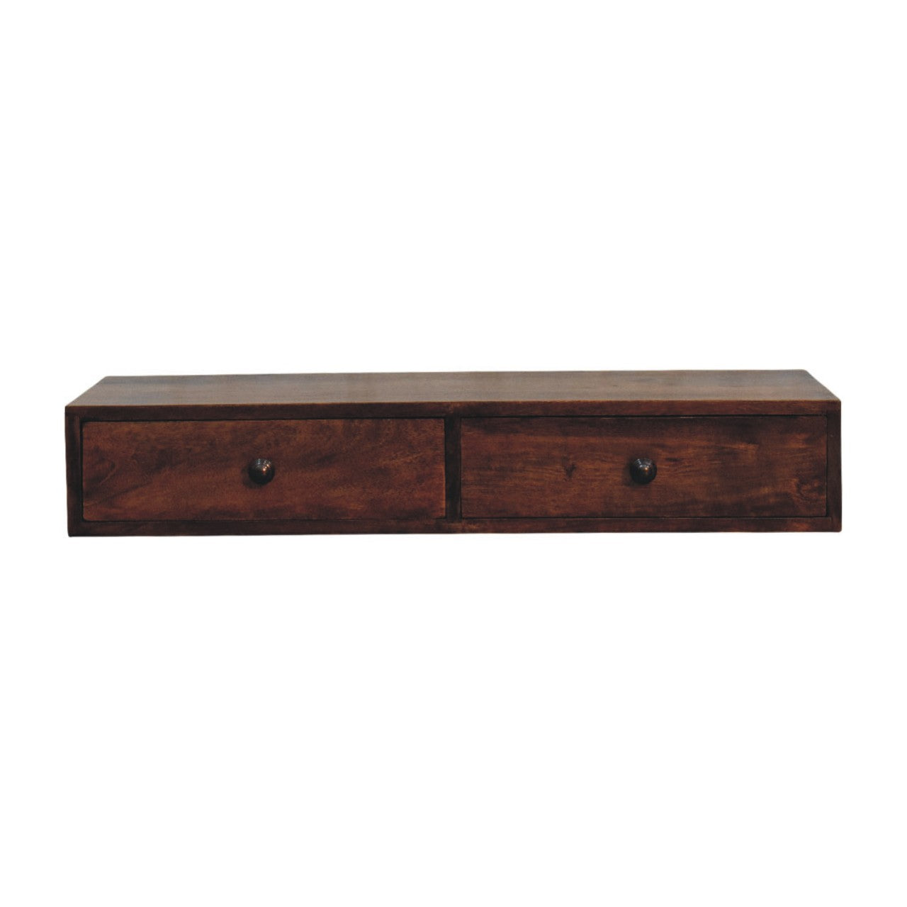 Solid Wood Roasted Almond Slim Console