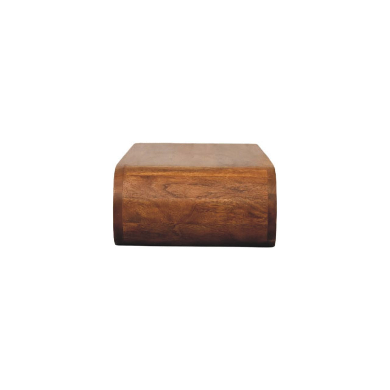 Solid Wood Arc Wall-Mounted Media Console