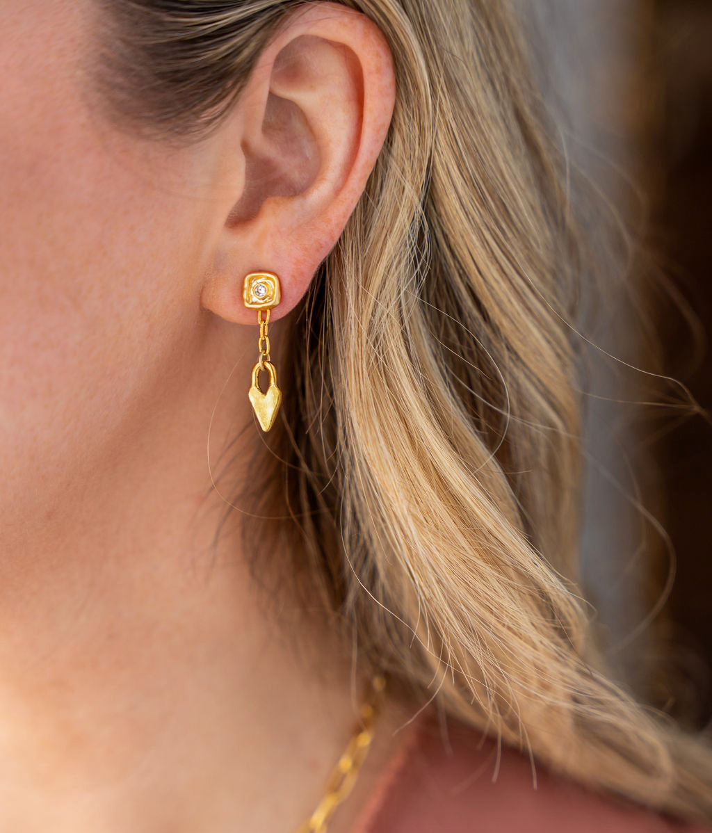 Delicate Heart Earrings
