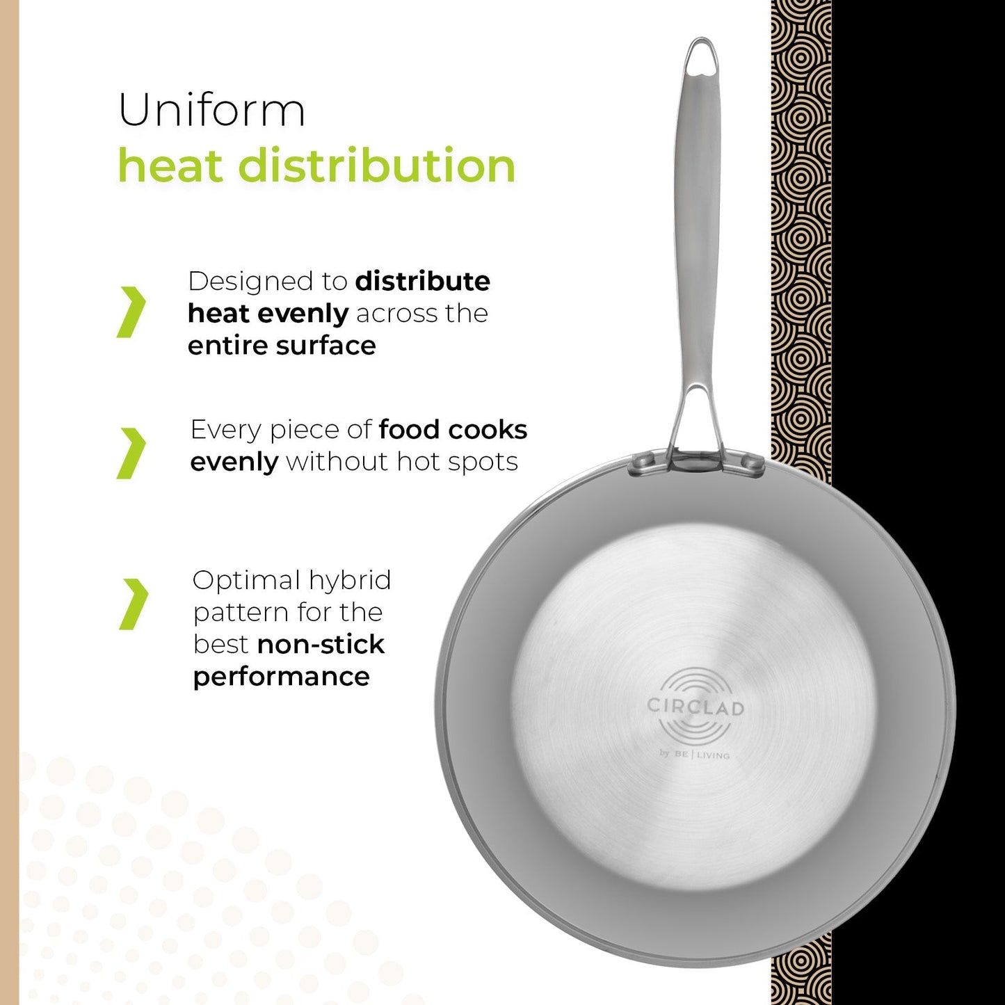 BE | LIVING CIRCLAD Series - 2 pcs Frying Pan Set  26 cm + 30 cm