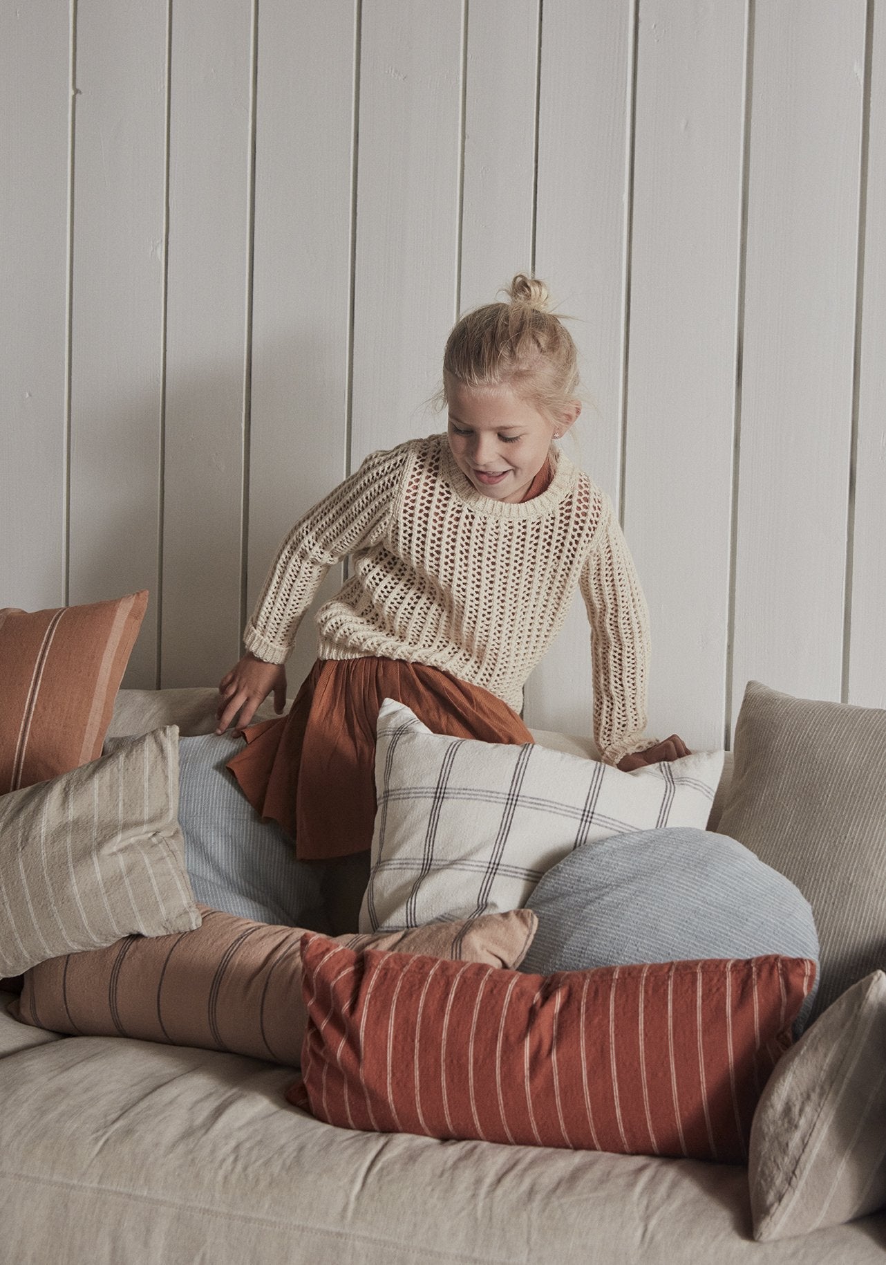 Kyoto Cushion Cover Only - Dusty Blue
