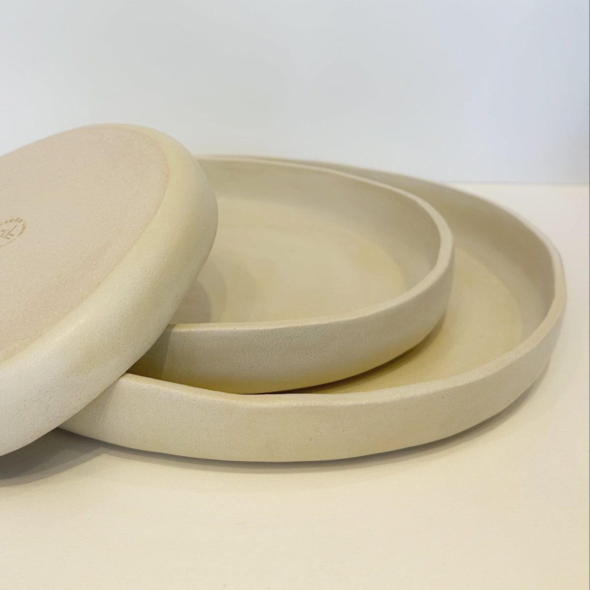 PLATES BUNDLE White Cloud. (Sizes 8.5 and 6 inches)