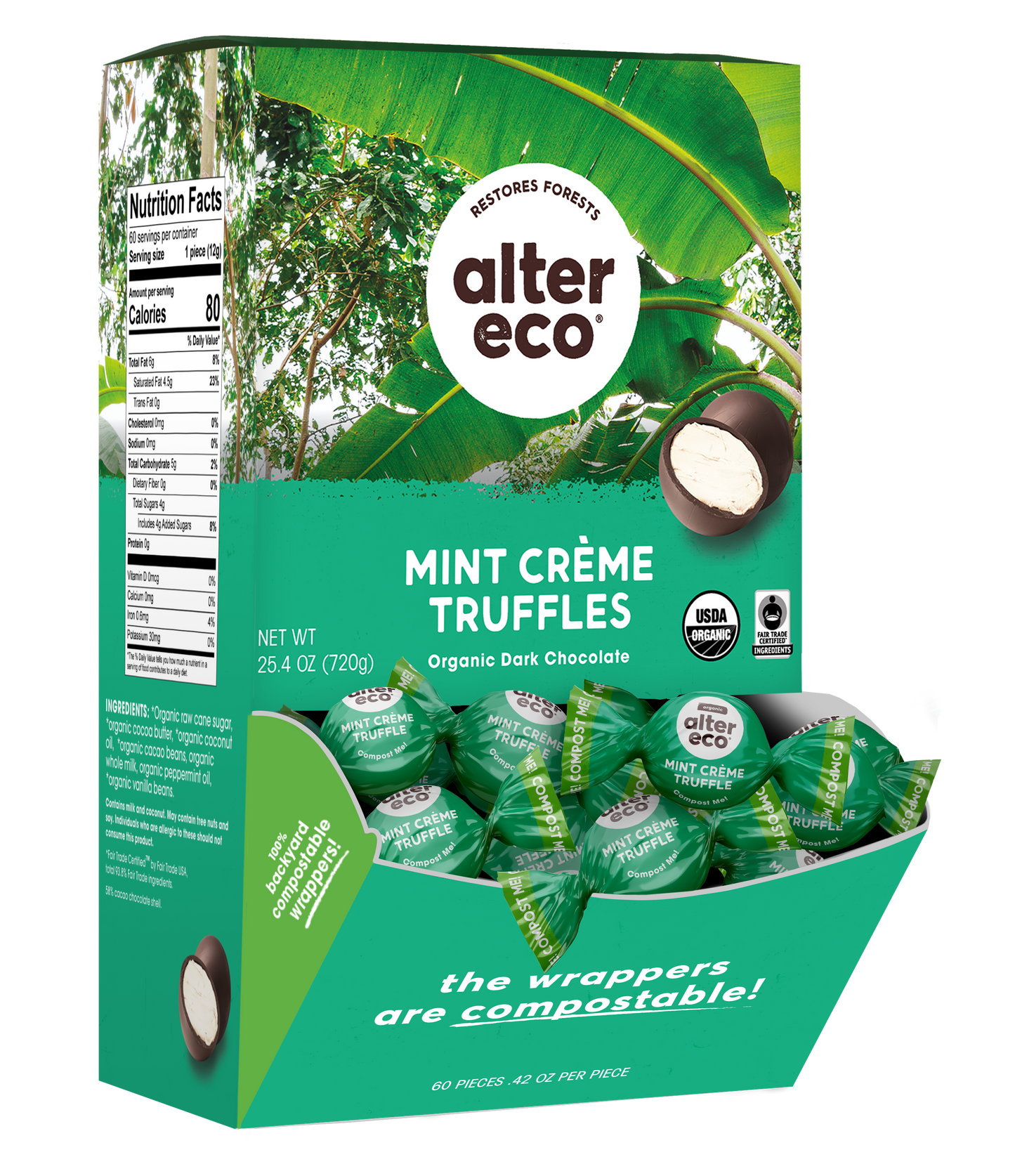Mint Creme Truffles Chocolate
