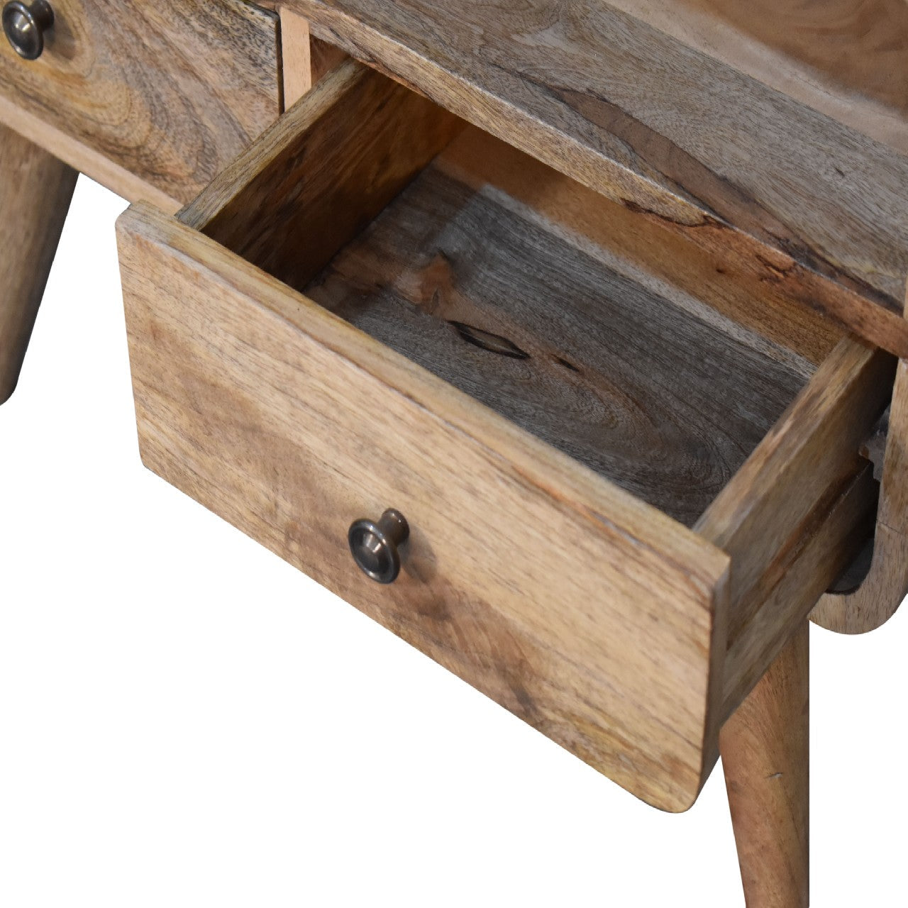 Solid Wood Mini Curved Media Unit