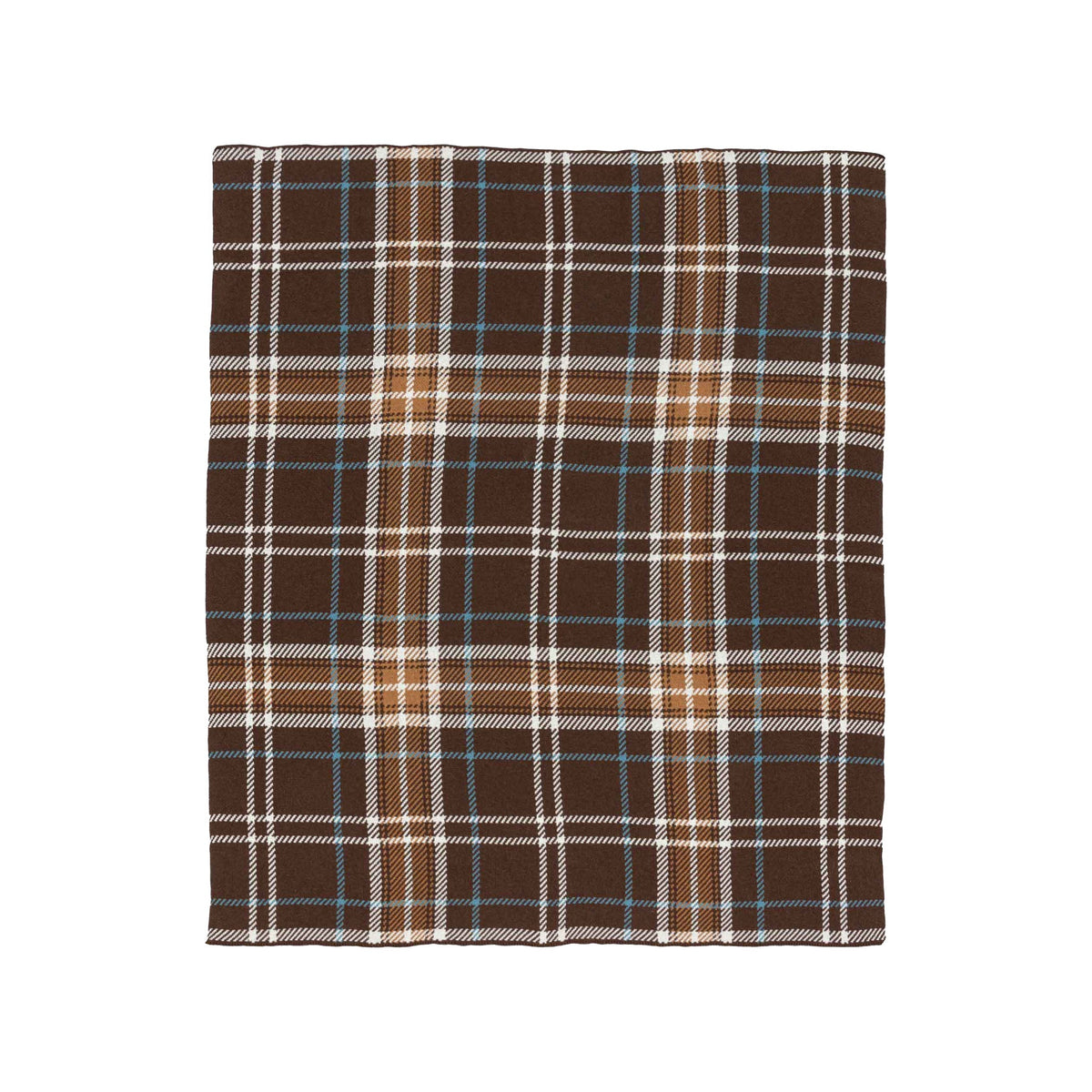 Rustic Plaid - Cotton Sustainable Knit Traditional Throw Blanket
