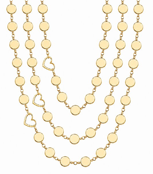 What Golds Around Coin Necklace | Gold | Magnetic Clasp