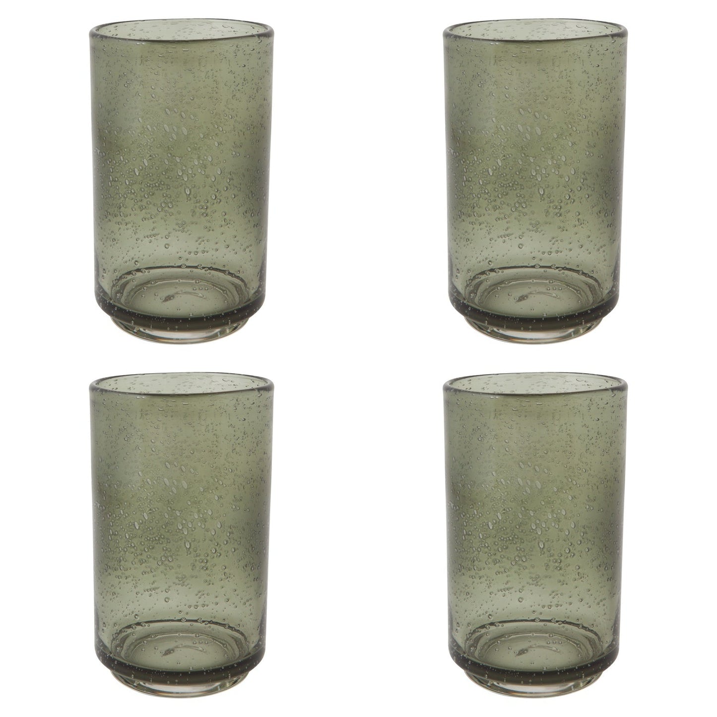 Set of 4 Tumbler 17oz Bubbled Agave