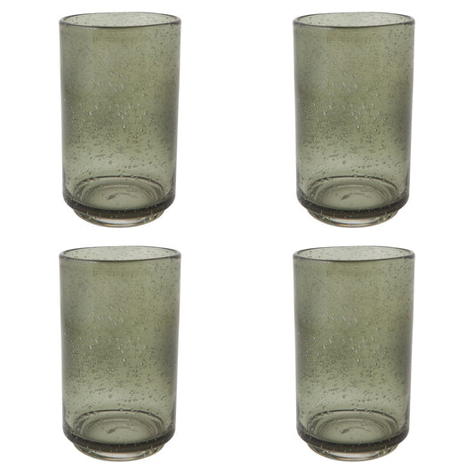 Set of 4 Tumbler 17oz Bubbled Agave