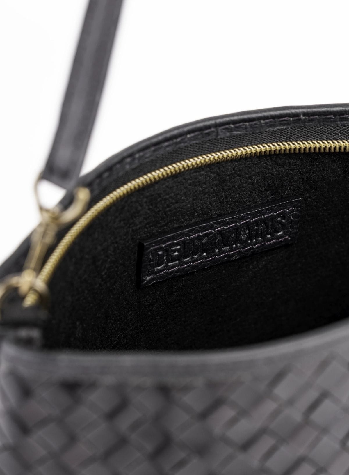 Woven Leather Shoulder Bag