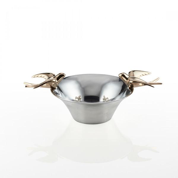 Dove Bowls Sm Silver/Gold