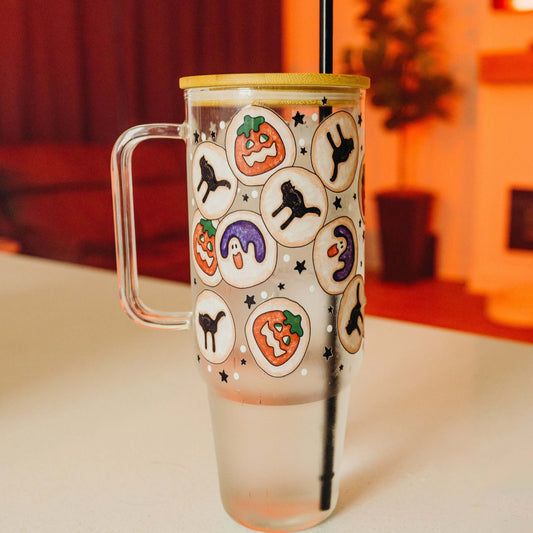 Spooky Cookies Tumbler With Lid and Straw
