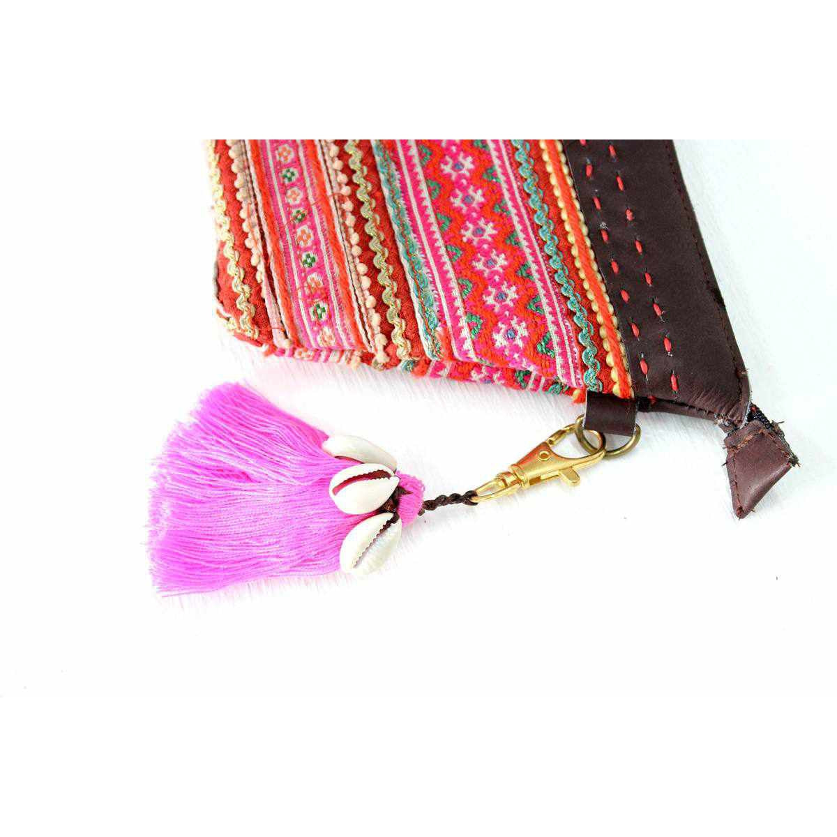 Tassel With Shells Boho Bag Charm Zipper Pull - Thailand