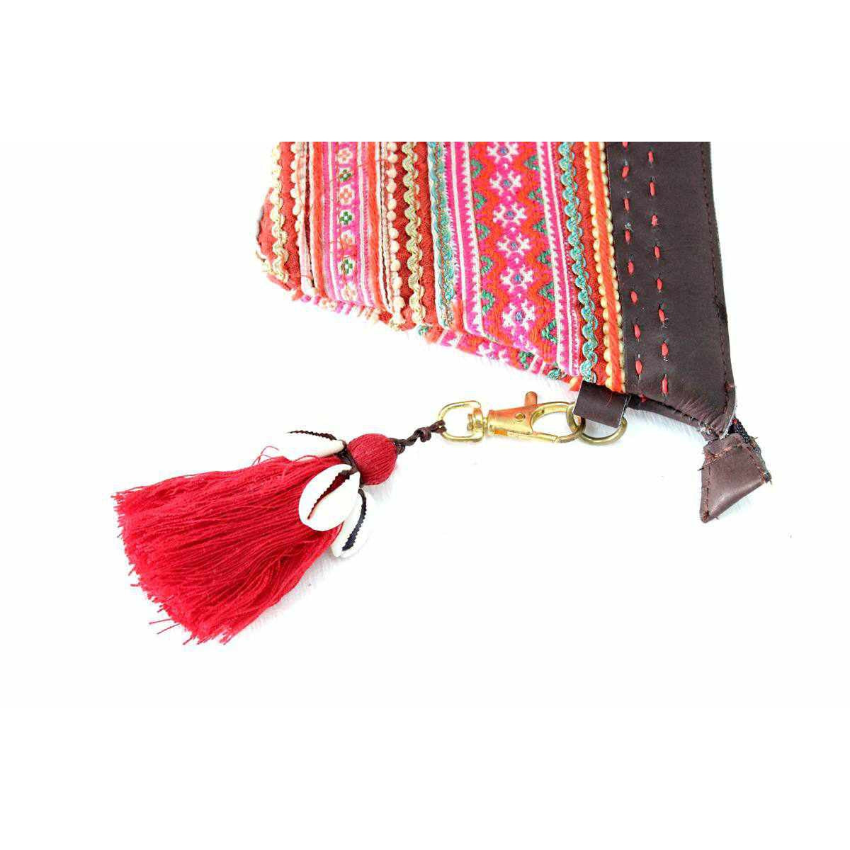 Tassel With Shells Boho Bag Charm Zipper Pull - Thailand