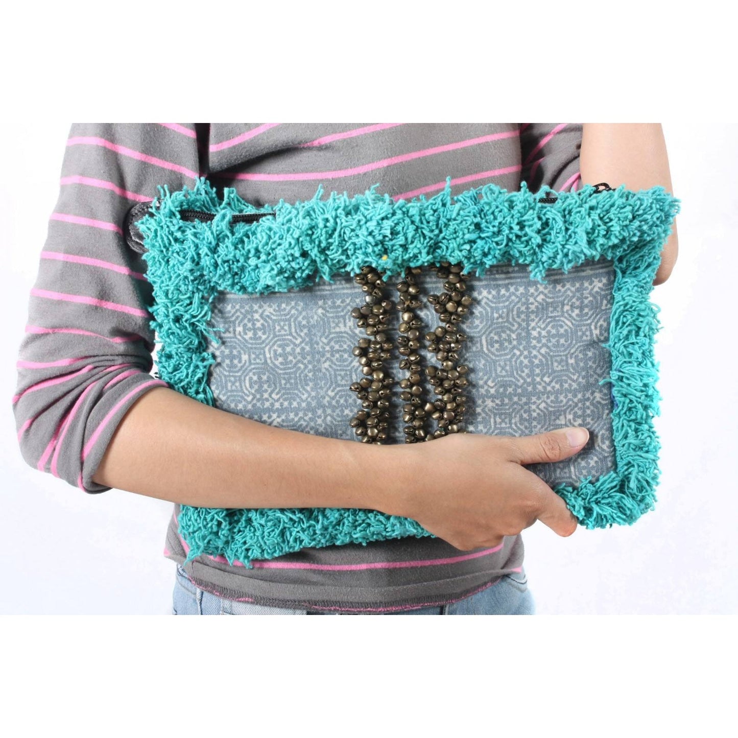 Oasis Bells & Batik Fringe Clutch for iPad - Thailand