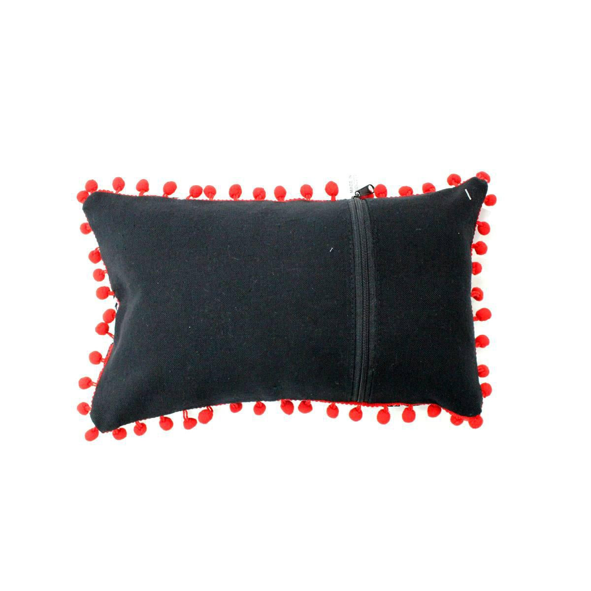 Geometric Pom Pom Lumbar Boho Cushion - Thailand