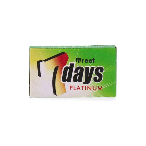 Treet 7 Days Platinum Double Edge Razor Blades - 5 Pack