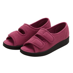 Silverts Womens Easy Closure Sandal For Indoors & Outdoors Rose Petal