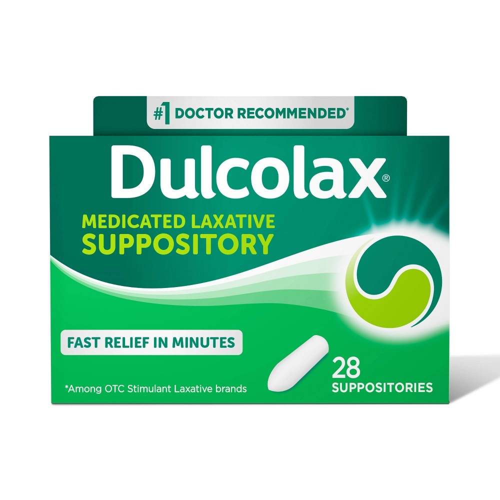 Dulcolax Laxative Suppositories (28 Ct) Fast, Gentle Relief