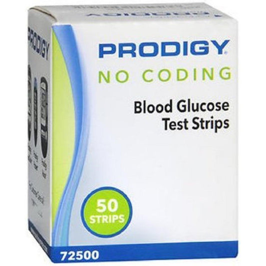 Prodigy No Coding Blood Glucose Test Strips