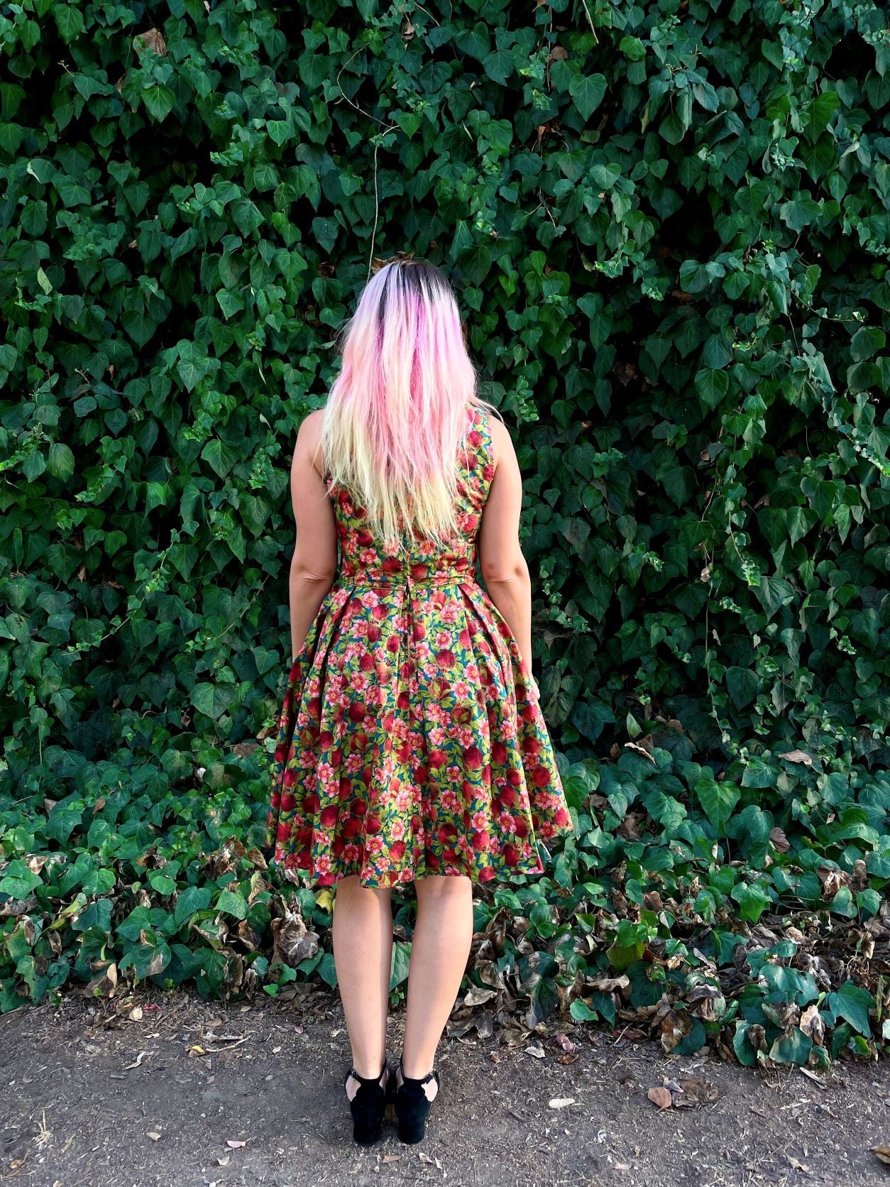 Elizabeth Dress in Pomegranate
