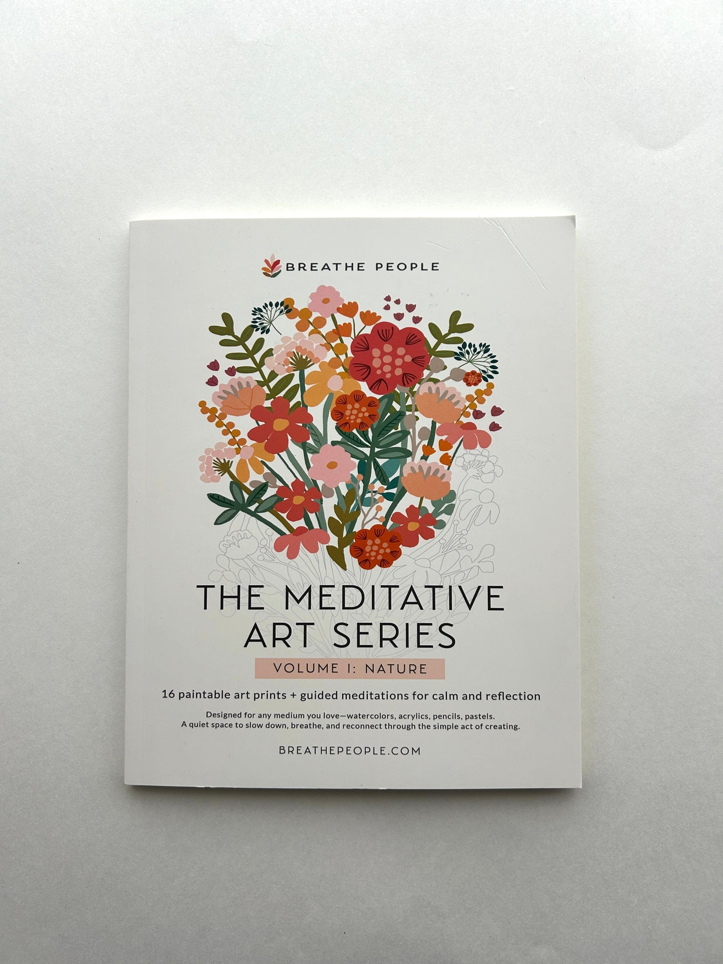 Meditative Art Workbook, 16 Pages of Guided Creative Ritual