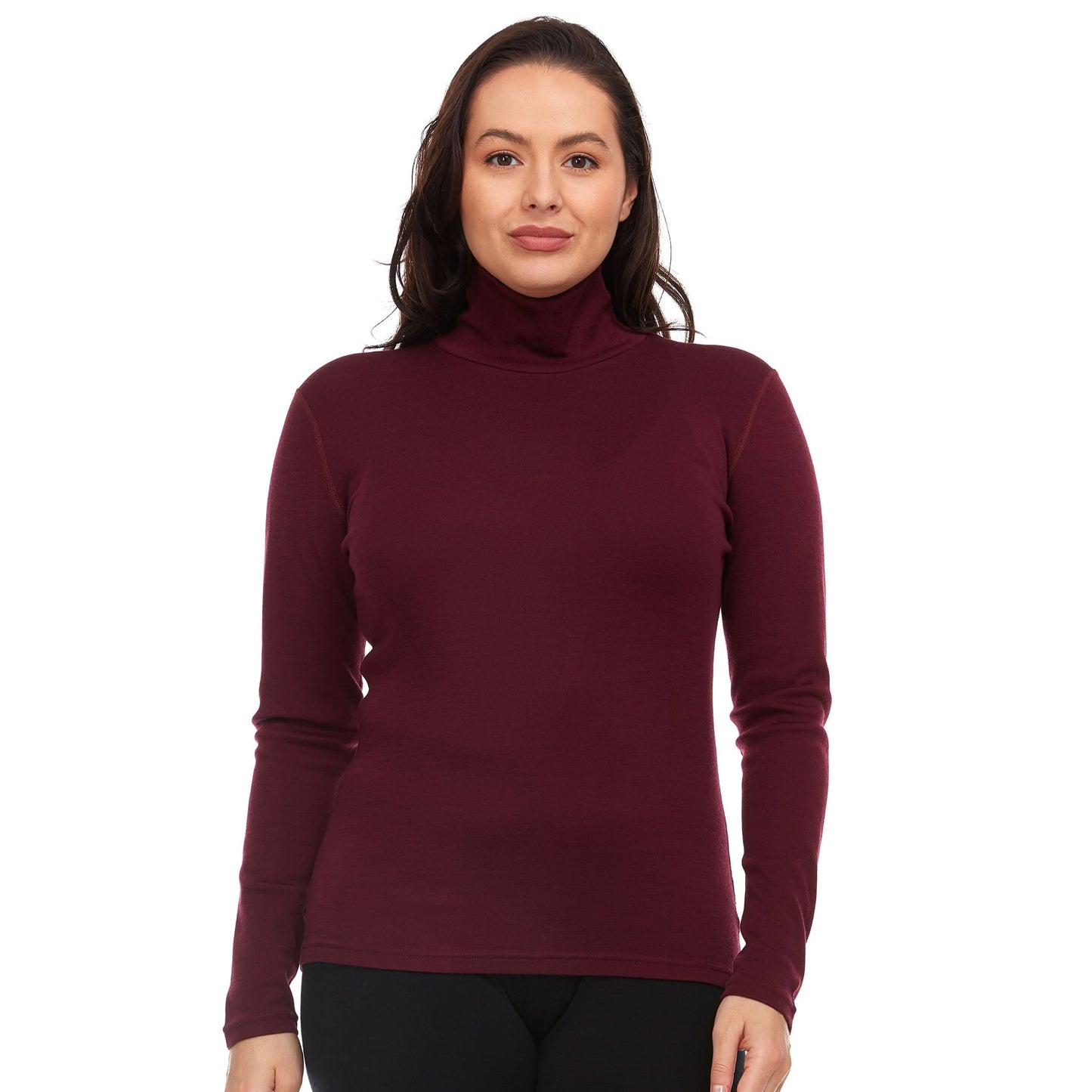 Women's Midweight Merino Wool Turtleneck | 100% Merino Wool