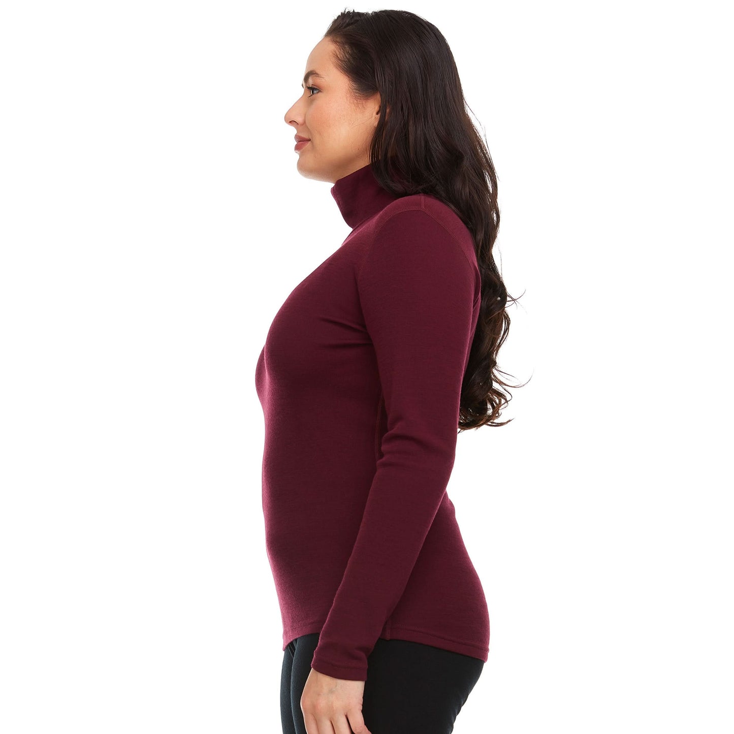 Women's Midweight Merino Wool Turtleneck | 100% Merino Wool