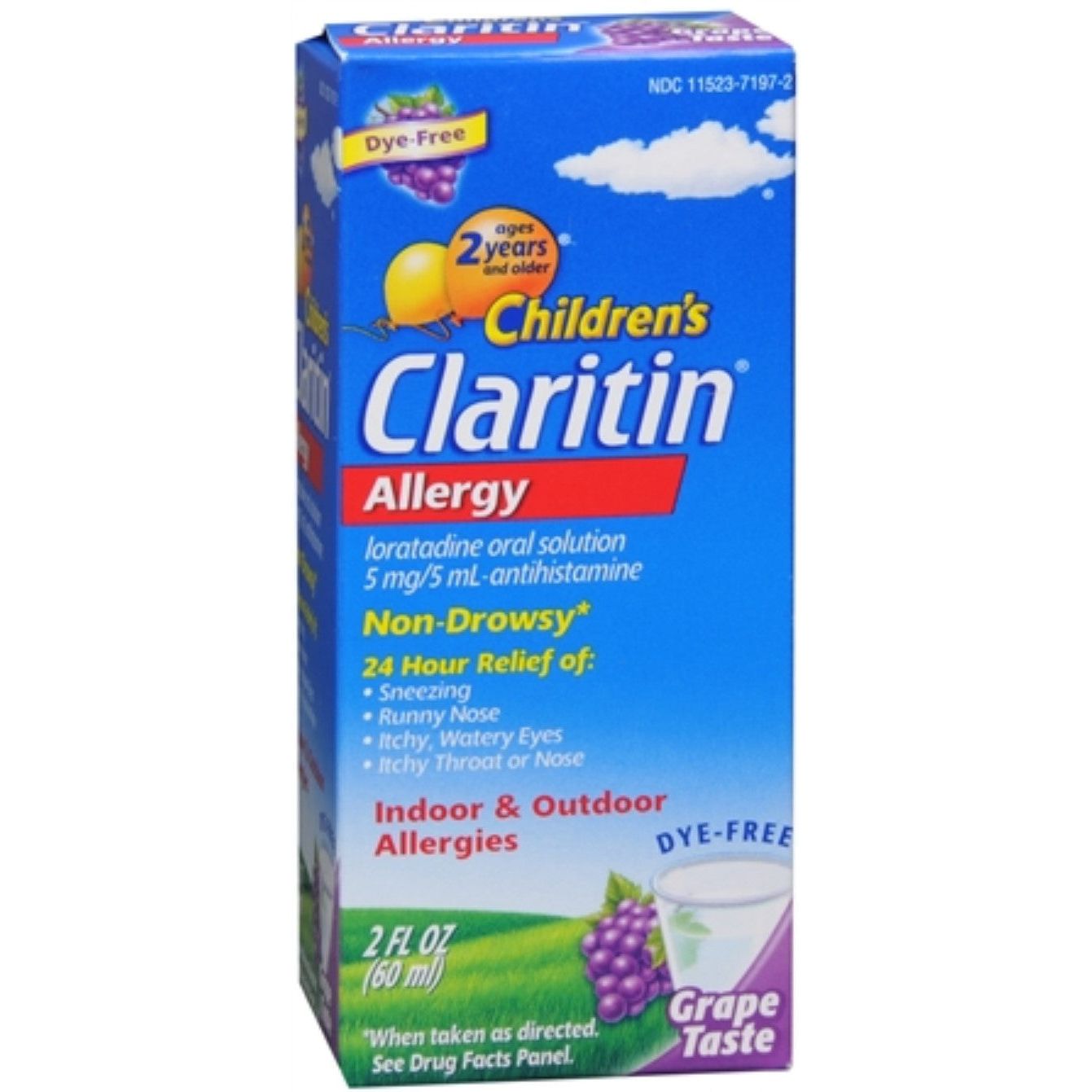 Claritin Children's Allergy, Indoor & Outdoor, Grape Taste