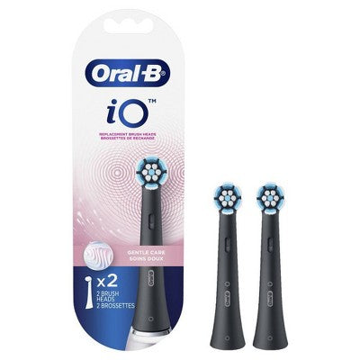 Oral-B iO Gentle Care Replacement Brush Heads - Black - 2ct