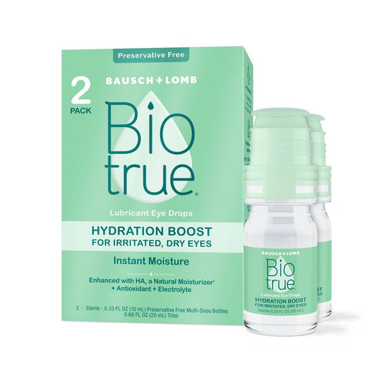 Biotrue Hydration Boost Dry Eye Drops Twin Pack - 0.66 Fl Oz