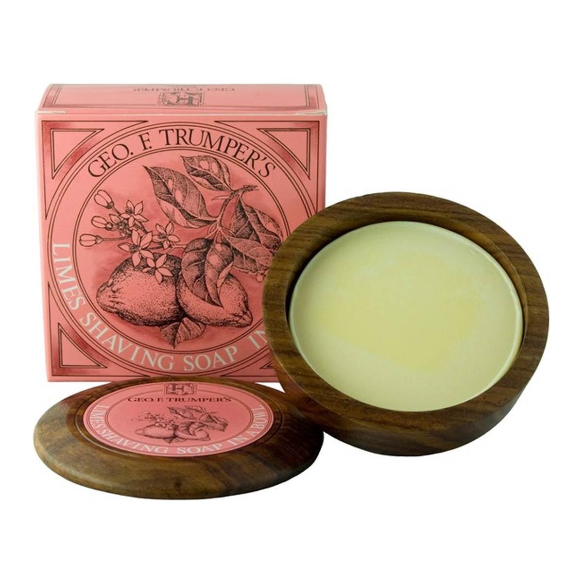 Geo. F. Trumper Limes Shaving Soap Wooden Bowl 80g