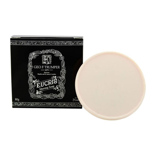 Geo. F. Trumper Eucris Hard Shaving Soap in Wooden Bowl 80g
