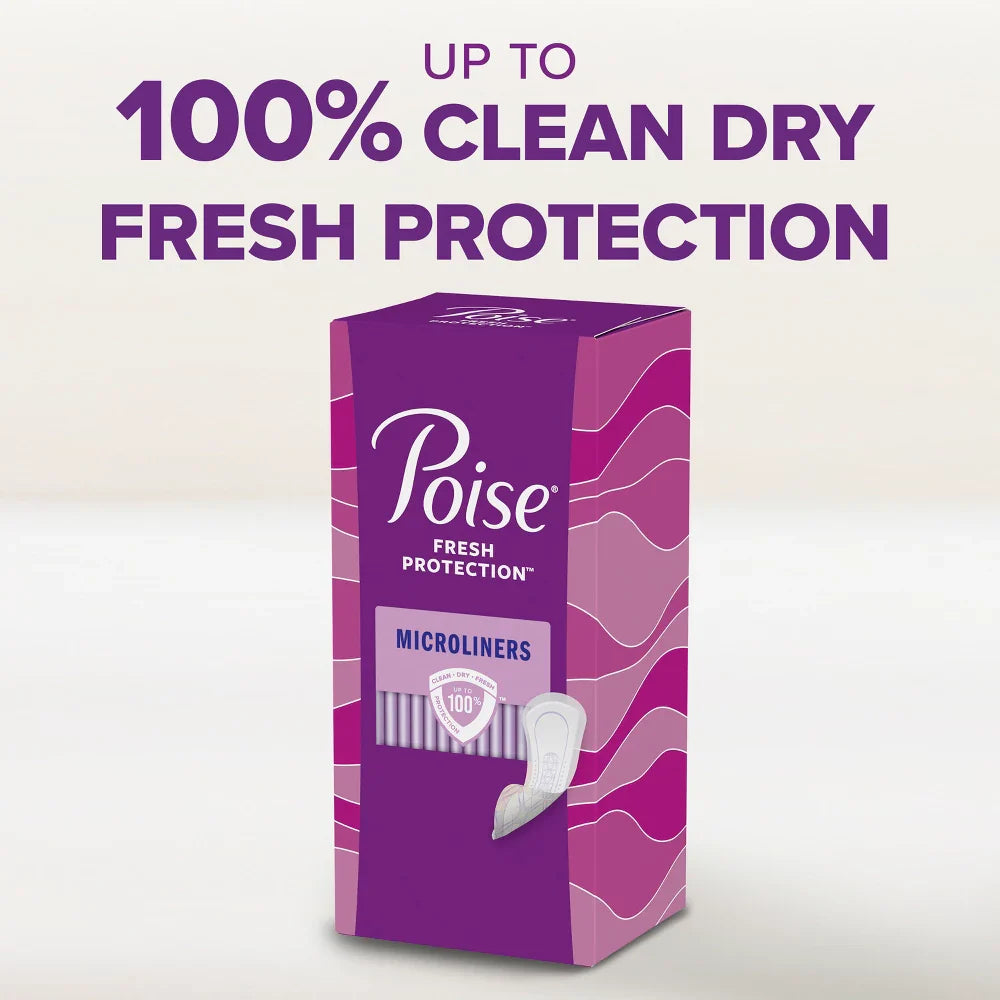 Poise Microliners Incontinence Panty Liners - Lightest Absorbency